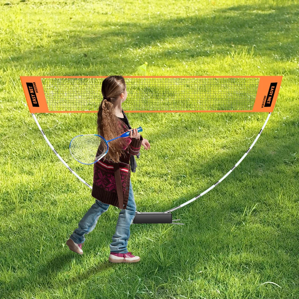 Professional Badminton Net Badminton Training Net Easy Setup Height Adjustable Volleyball Net with Carry Bag for Outdoor Indoor