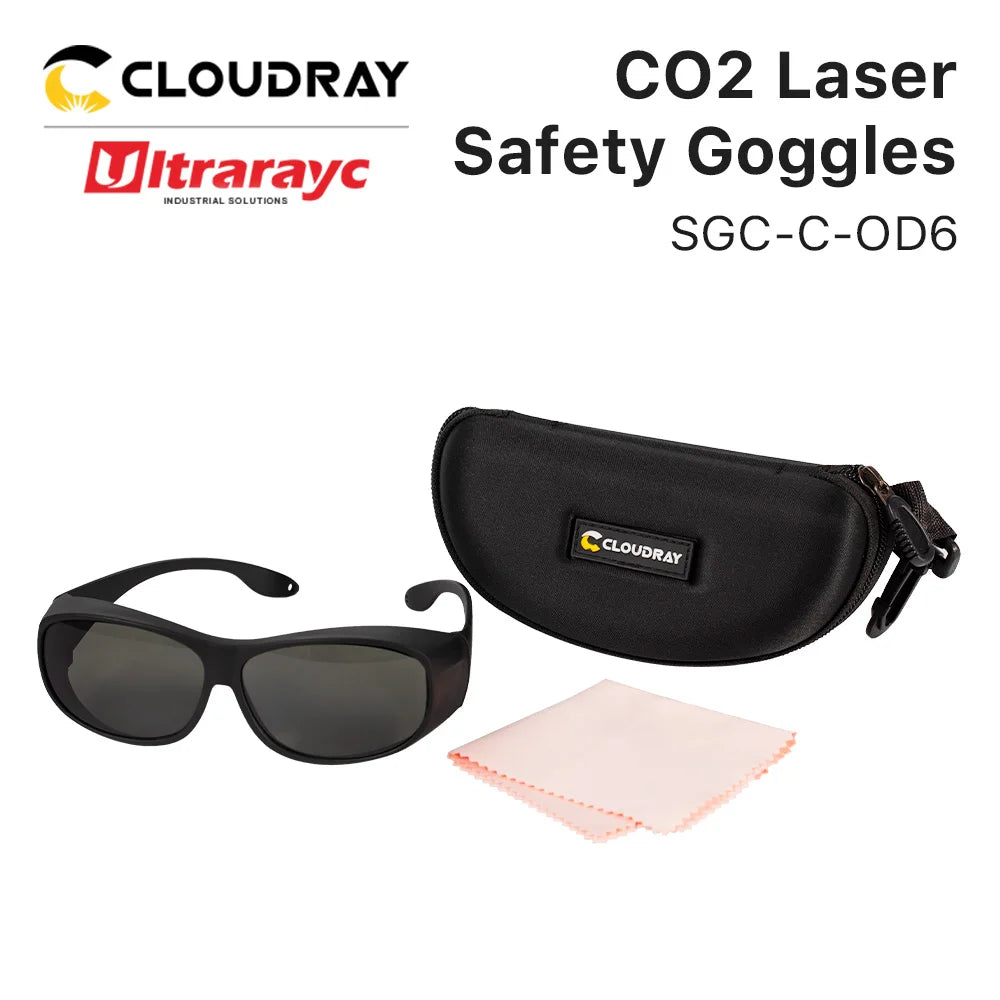 Ultrarayc 10.6um Laser Goggles Laser Safety Glasses Protection Eyewear Protective Glasses Shield for Co2 Engraving Machine