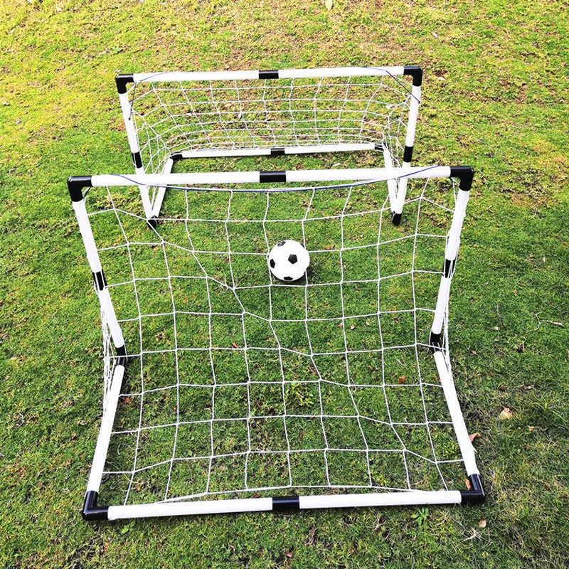 Large 2 In 1 Portable Plastic Soccer Goal Indoor Outdoor Kids Sports Toy Foldable Football Gate Training Equipment