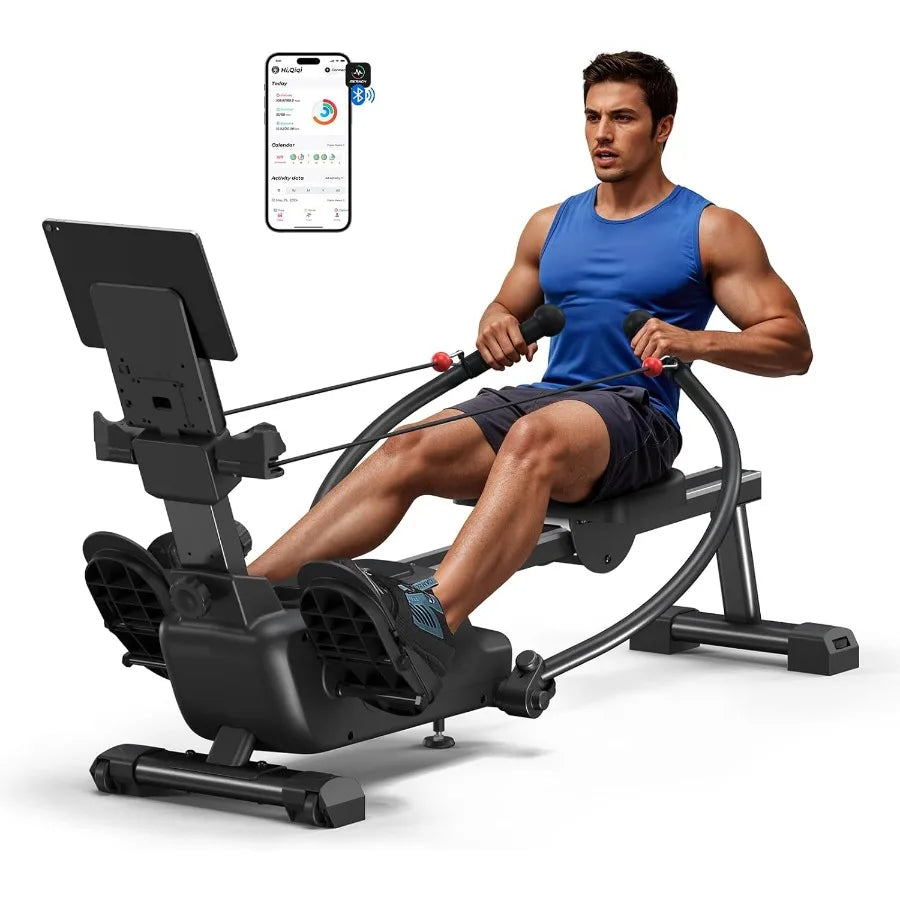 Sculls Rowing Machines for Home Magnetic Rowing Machine with 16Level Resistance Simulate Real Rowing Experience UltraQuiet Oper