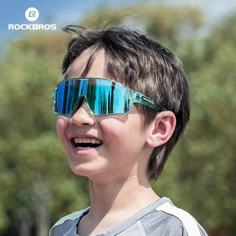 ROCKBROS Sunglasses Kids Girls Boys Polarized/Photochromic Goggles Children Glasses UV Protection Eyeglasses Eyewear