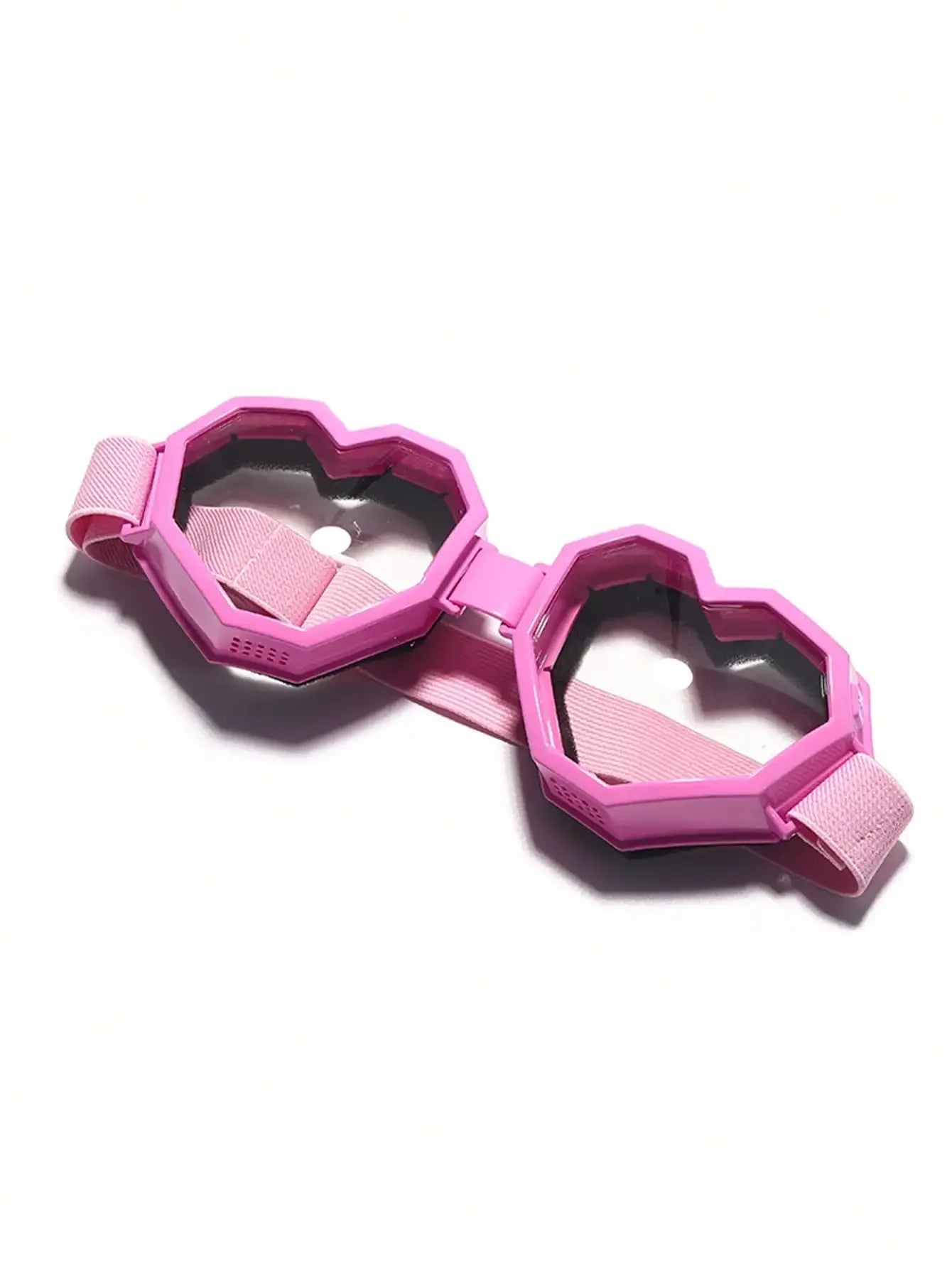 1 Pair Oversized Heart-Shaped Fashion Goggles, Personalized Y2K Goggles Suitable For Sports, Beach Activities, Women's Glasses, Basic Autumn/Winter Outfit, Business Casual, Valentine's Day Gift, Summer Beach Vacation, Outdoor
