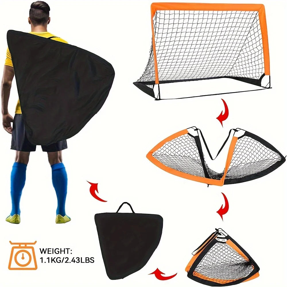 Football Goal for Garden Football Net Pop Up Goals Set Soccer Goal Net for Backyard Birthday Gift for  Soccer Training