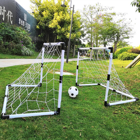 Large 2 In 1 Portable Plastic Soccer Goal Indoor Outdoor Kids Sports Toy Foldable Football Gate Training Equipment
