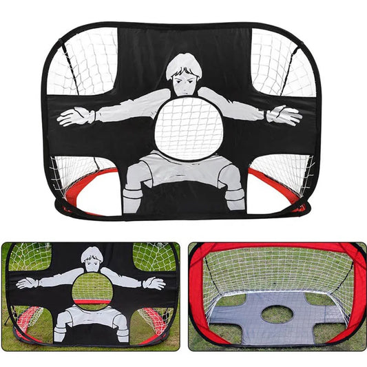 Nylon Football Goal Net Foldable Soccer Goal Adults Football Target Net for Playground Backyard Indoor Outdoor