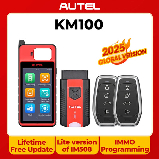 Autel MaxiIM KM100 Key Fob Programmer Immobilizer Tool Key Creation IMMO Learning Chip Read Write Cloning Frequency Detection