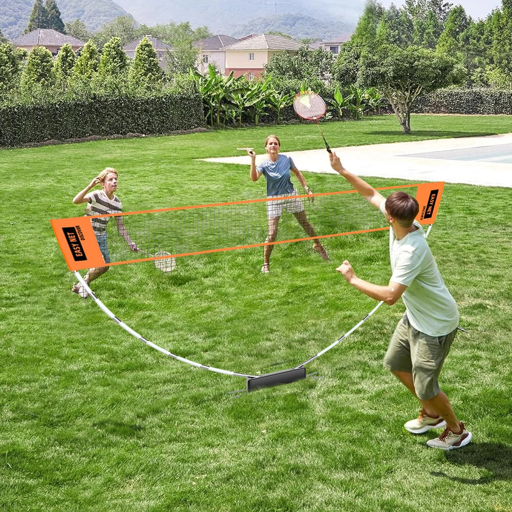Professional Badminton Net Volleyball Tennis Training Square Net Height Adjustable Volleyball Net for Court Backyard Beach
