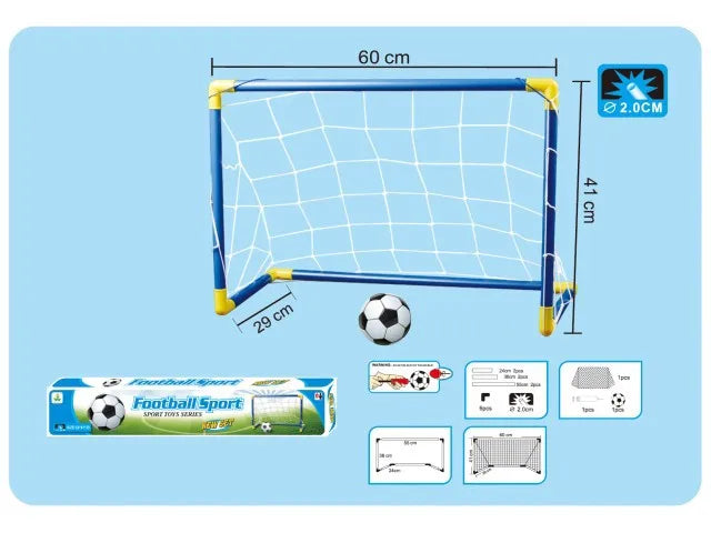 Large 2 In 1 Portable Plastic Soccer Goal Indoor Outdoor Kids Sports Toy Foldable Football Gate Training Equipment