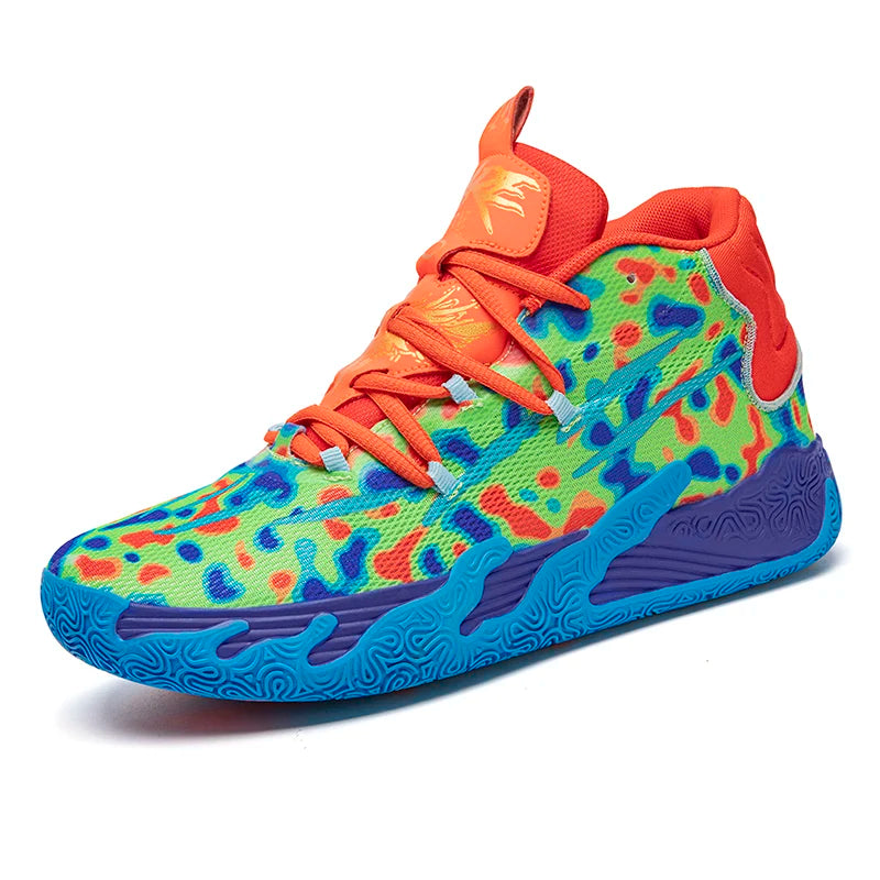 Men's High Top Basketball Shoes Running Sports Outdoor Cement Ground Practical Athletic Footwear