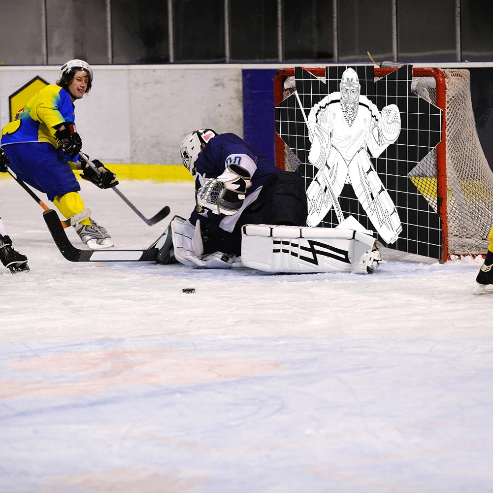 Hockey Goalie Shooting Target Street Hockey Net Goalie Target Hockey Goal Practice Target for Practicing Shooting Accuracy