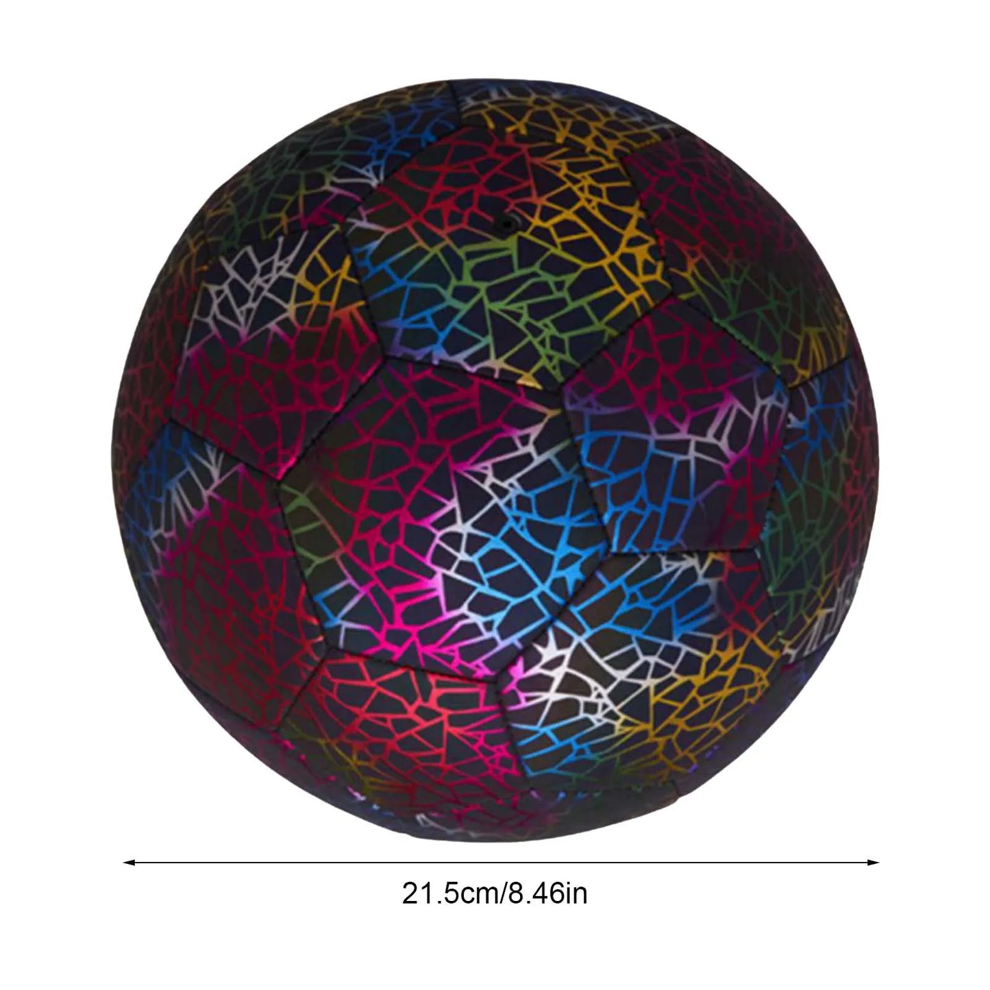 Super Cool Reflective Football Night Glowing Soccer Ball No.5/4 Luminous Football For Soccer Boy Child Bright Football Training