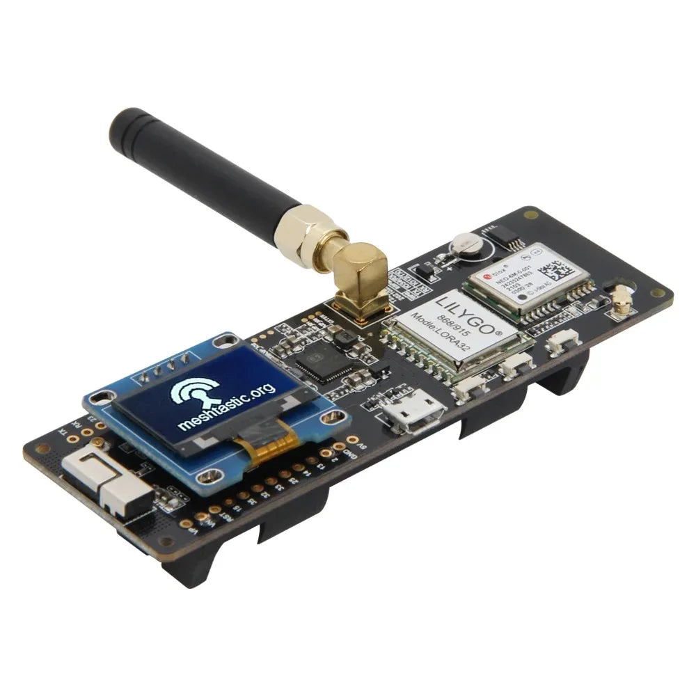 LILYGO® TTGO Meshtastic T-Beam V1.2 ESP32 LoRa開発ボード 433MHz 868MHz 915MHz 923MHz WiFi BLE GPS OLEDディスプレイ AXP2101