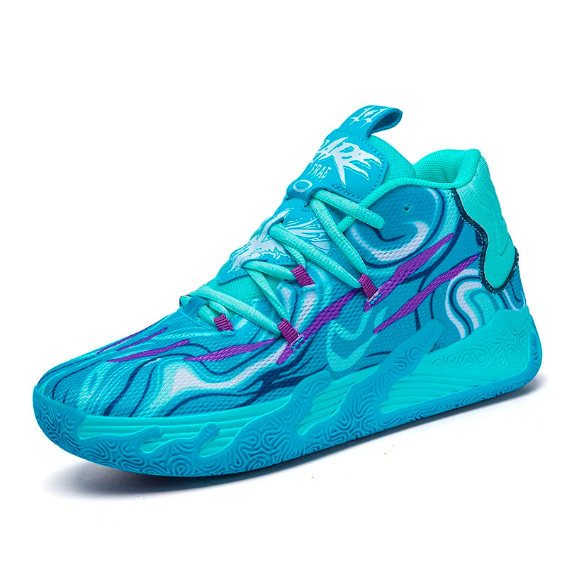 Men's High Top Basketball Shoes Running Sports Outdoor Cement Ground Practical Athletic Footwear