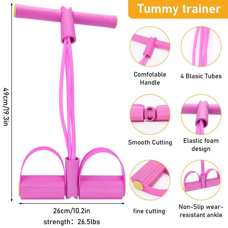 Multifunction Tension Rope Resistance Band Elastic Pedal Puller Leg Stretching Slimming Training Portable Fitness Equipment#fitness equipment, resistance bands, yoga