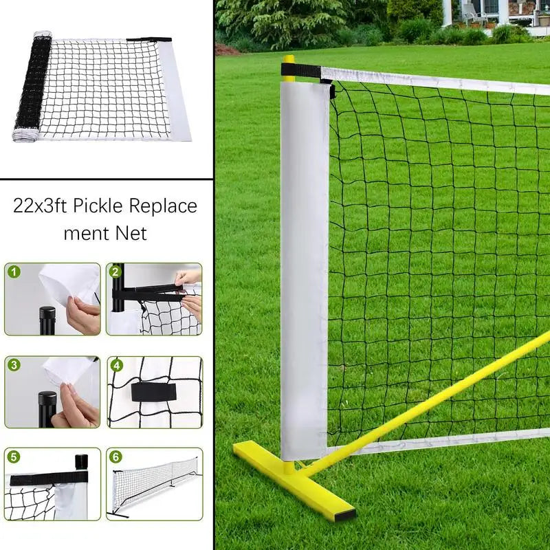 Indoor Outdoor Pickle Ball Net Outdoor Replacement Pickle Ball Net Portable Sports Practice Accessories For Fitness Volleyball