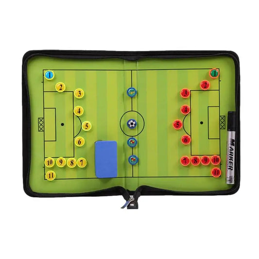 Magnetic Soccer Strategy Board Soccer Coaches Strategy Clipboard Double Side Erasable Waterproof Football Skills Training Board