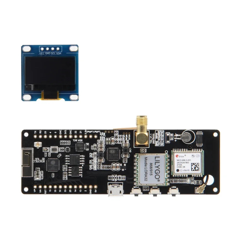 LILYGO® TTGO Meshtastic T-Beam V1.2 ESP32 LoRa開発ボード 433MHz 868MHz 915MHz 923MHz WiFi BLE GPS OLEDディスプレイ AXP2101