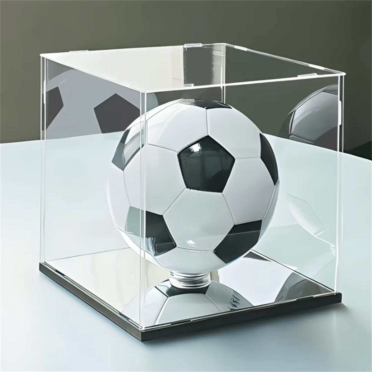 Transparent acrylic display box assembly suitable for basketball, dolls, car models, souvenirs (basketball)