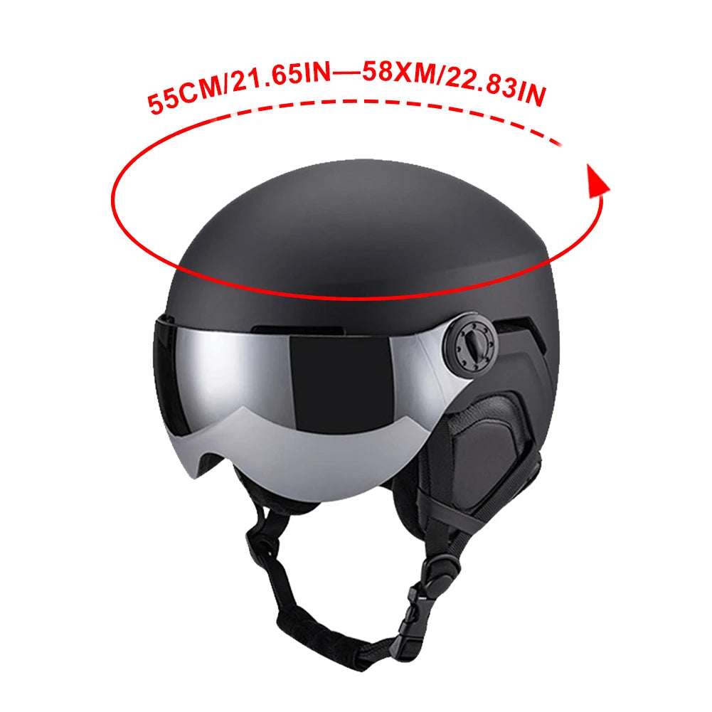 Goggles Skiing Helmet Unisex Snow Helmets Sports Safety Helmet 7 Vents High-Quality Ski Helmet Ski Snowboard Skateboard Helmets