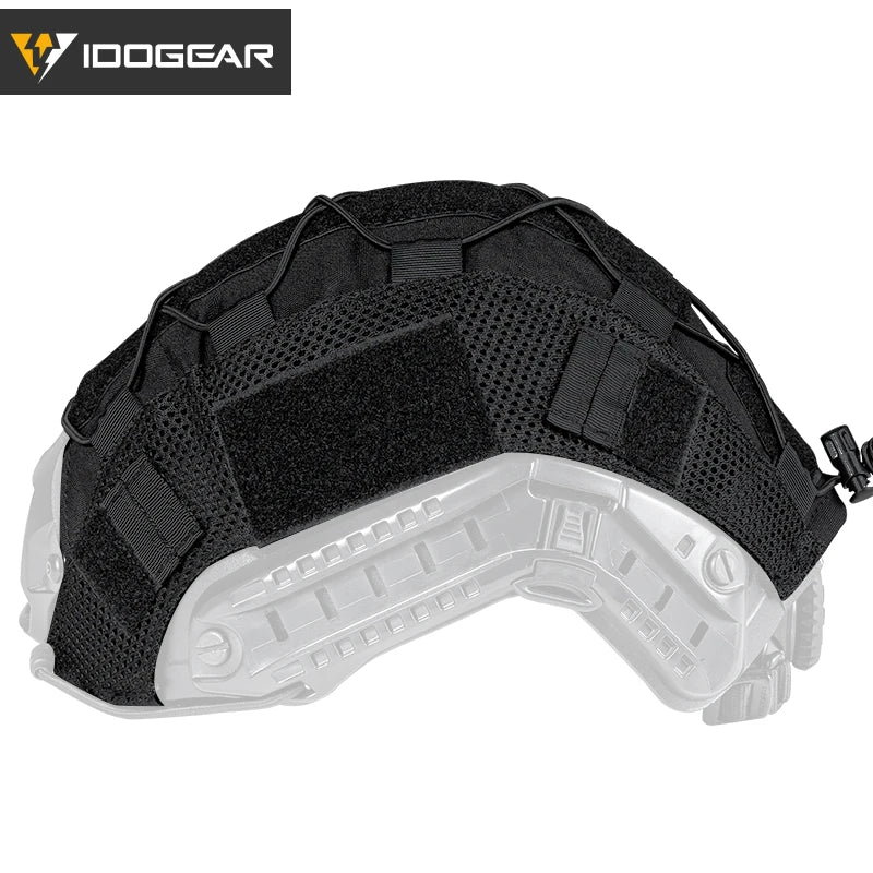 IDOGEAR タクティカルヘルメットカバー S/Mサイズ FASTヘルメット ヘッドウェア ヘルメットアクセサリー レンジャーグリーン ブラック 3802