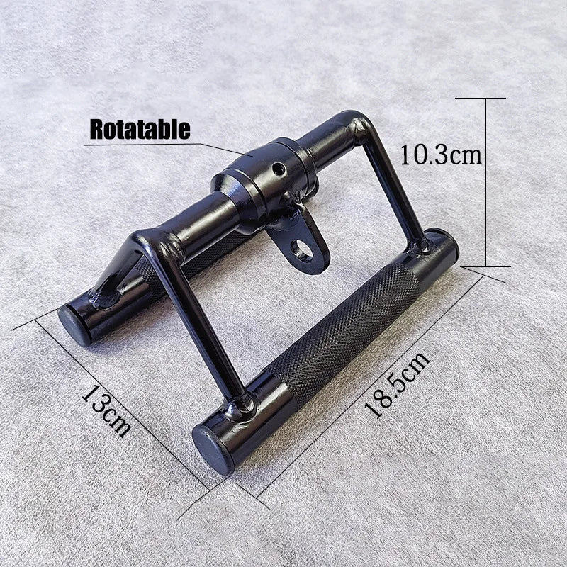 V-Shaped Rotating Bar LAT Pull Down Bar Pulley Cable Rowing Machine Accessories Fitness Weight Lifting Workout Handle