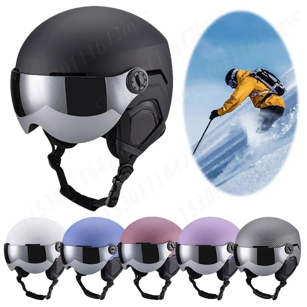Goggles Skiing Helmet Unisex Snow Helmets Sports Safety Helmet 7 Vents High-Quality Ski Helmet Ski Snowboard Skateboard Helmets
