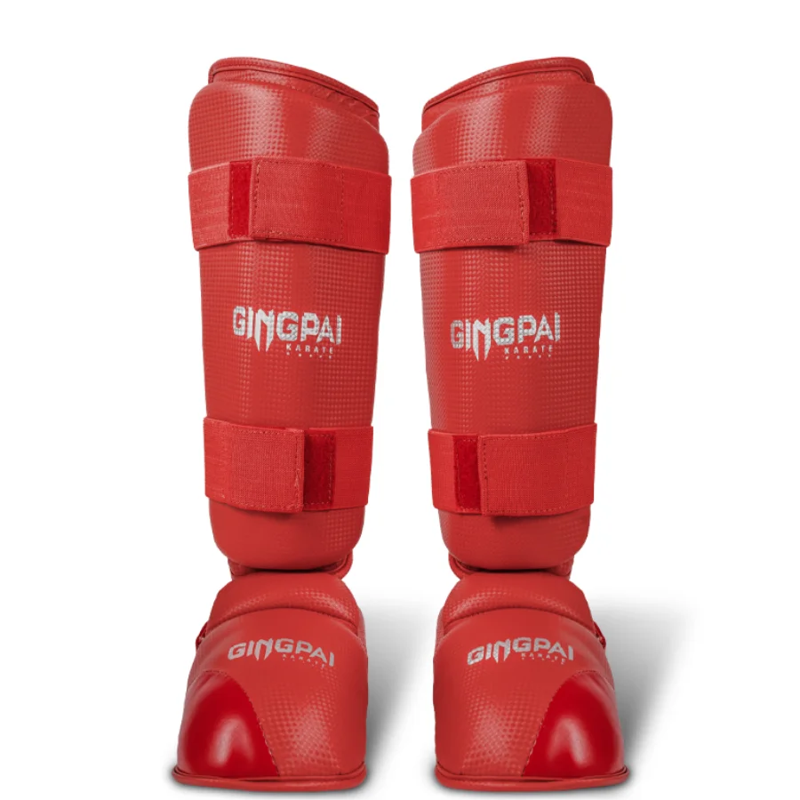 WKF Approved Knee Warmer Shin Guards Karate Shin Pads Legs Protection for Adults Kids Men Women Taekwondo Protects