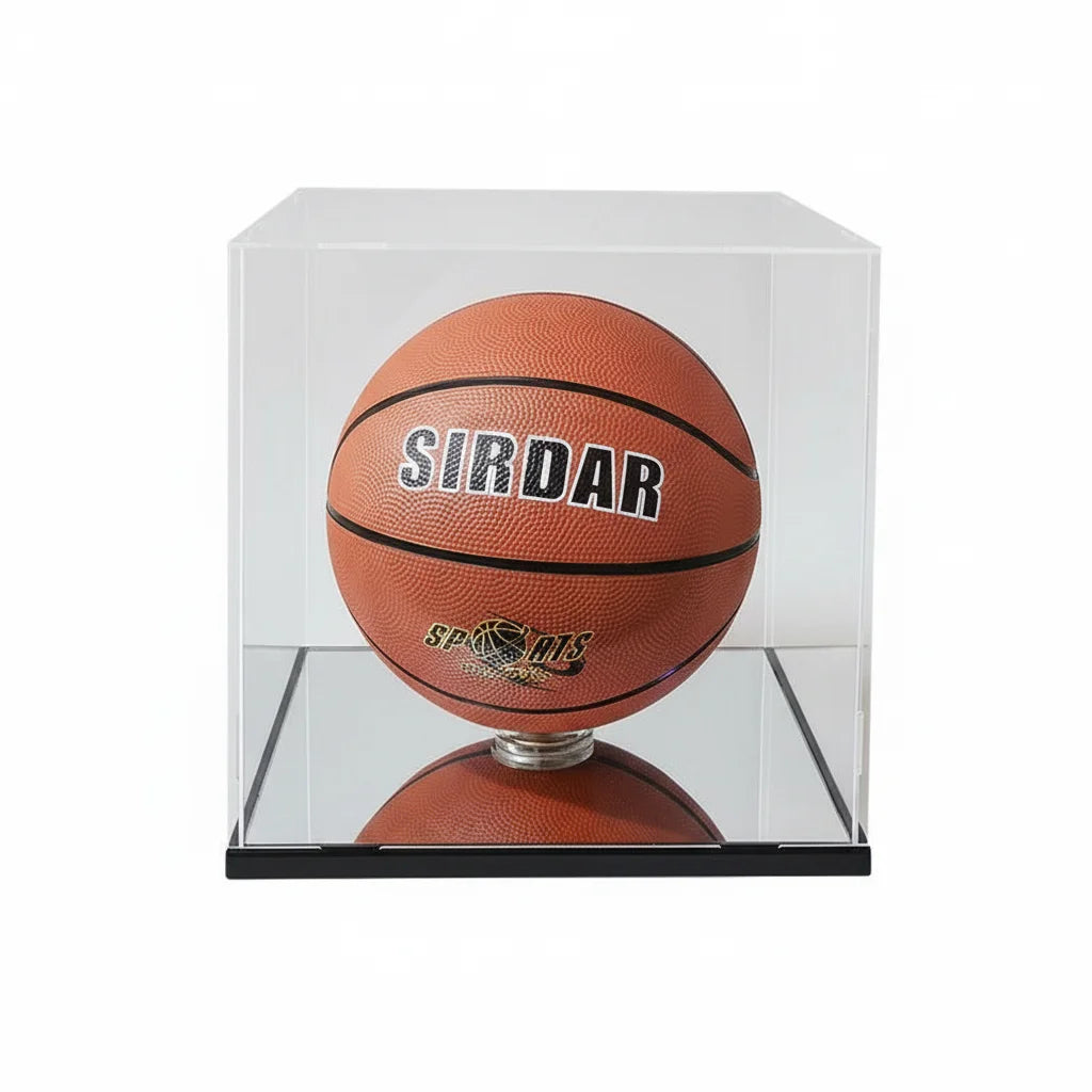 Transparent acrylic display box assembly suitable for basketball, dolls, car models, souvenirs (basketball)