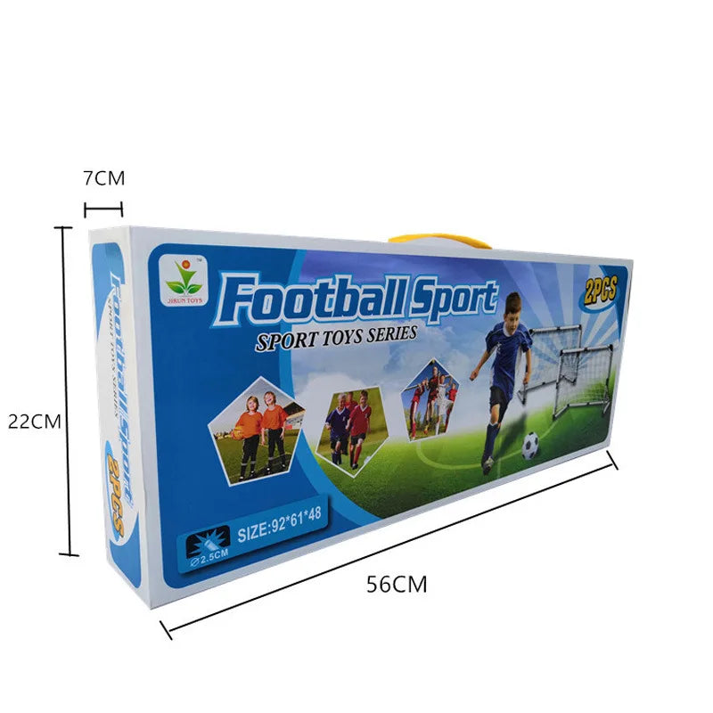Large 2 In 1 Portable Plastic Soccer Goal Indoor Outdoor Kids Sports Toy Foldable Football Gate Training Equipment