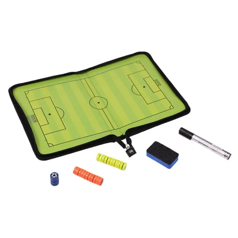 Magnetic Soccer Strategy Board Soccer Coaches Strategy Clipboard Double Side Erasable Waterproof Football Skills Training Board