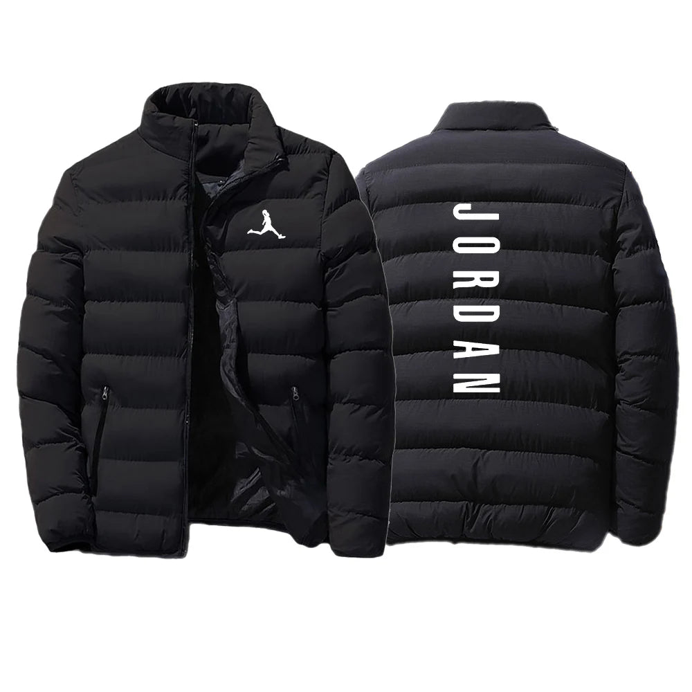 2026 Autumn Winter Basketball sportswear Print Men's New High Quality Four-Color Cotton Warm Leisure Jacket Coat Tops