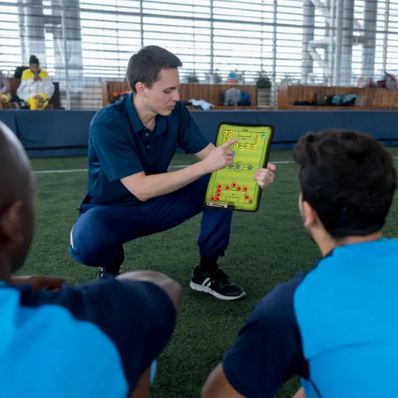 Magnetic Soccer Strategy Board Soccer Coaches Strategy Clipboard Double Side Erasable Waterproof Football Skills Training Board