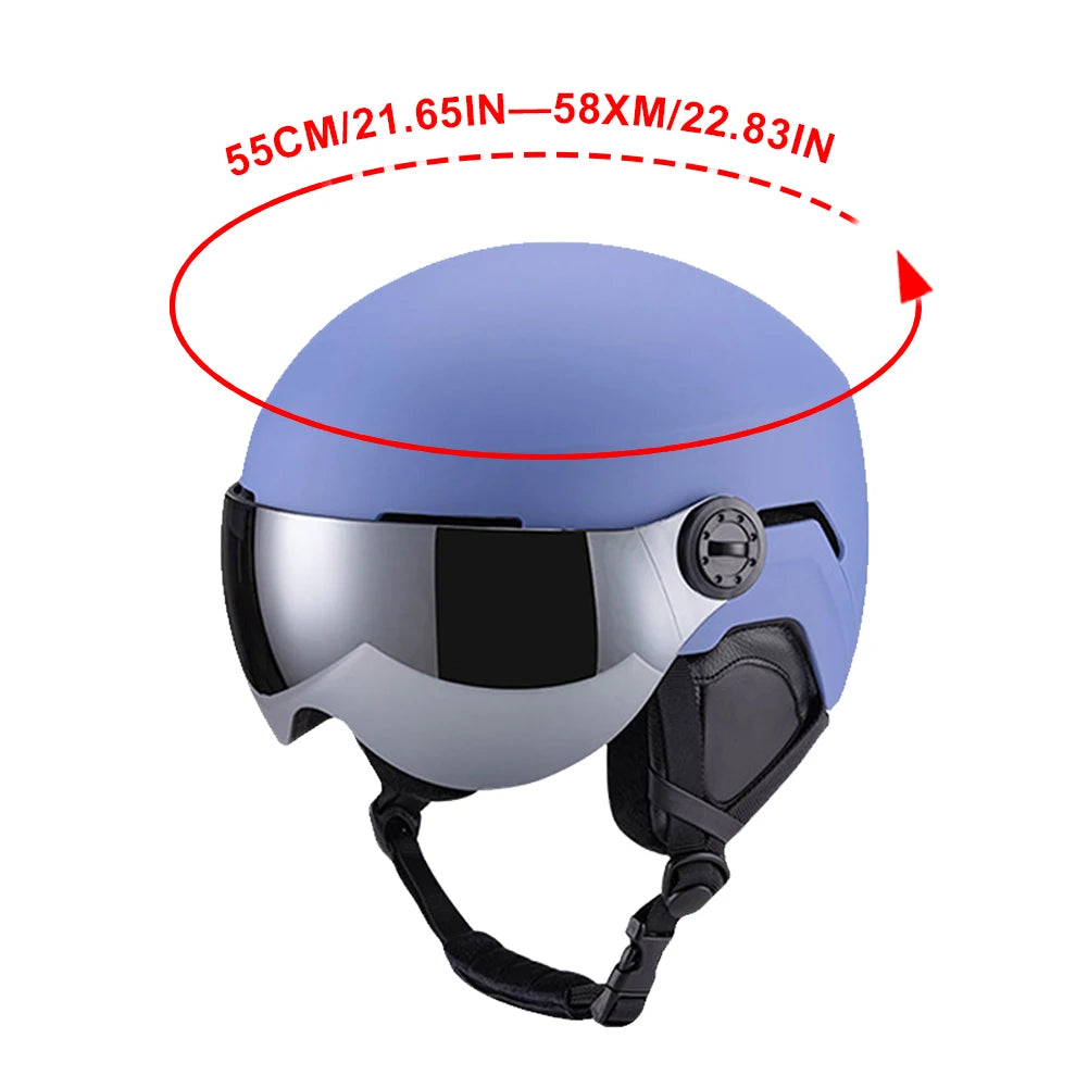 Goggles Skiing Helmet Unisex Snow Helmets Sports Safety Helmet 7 Vents High-Quality Ski Helmet Ski Snowboard Skateboard Helmets