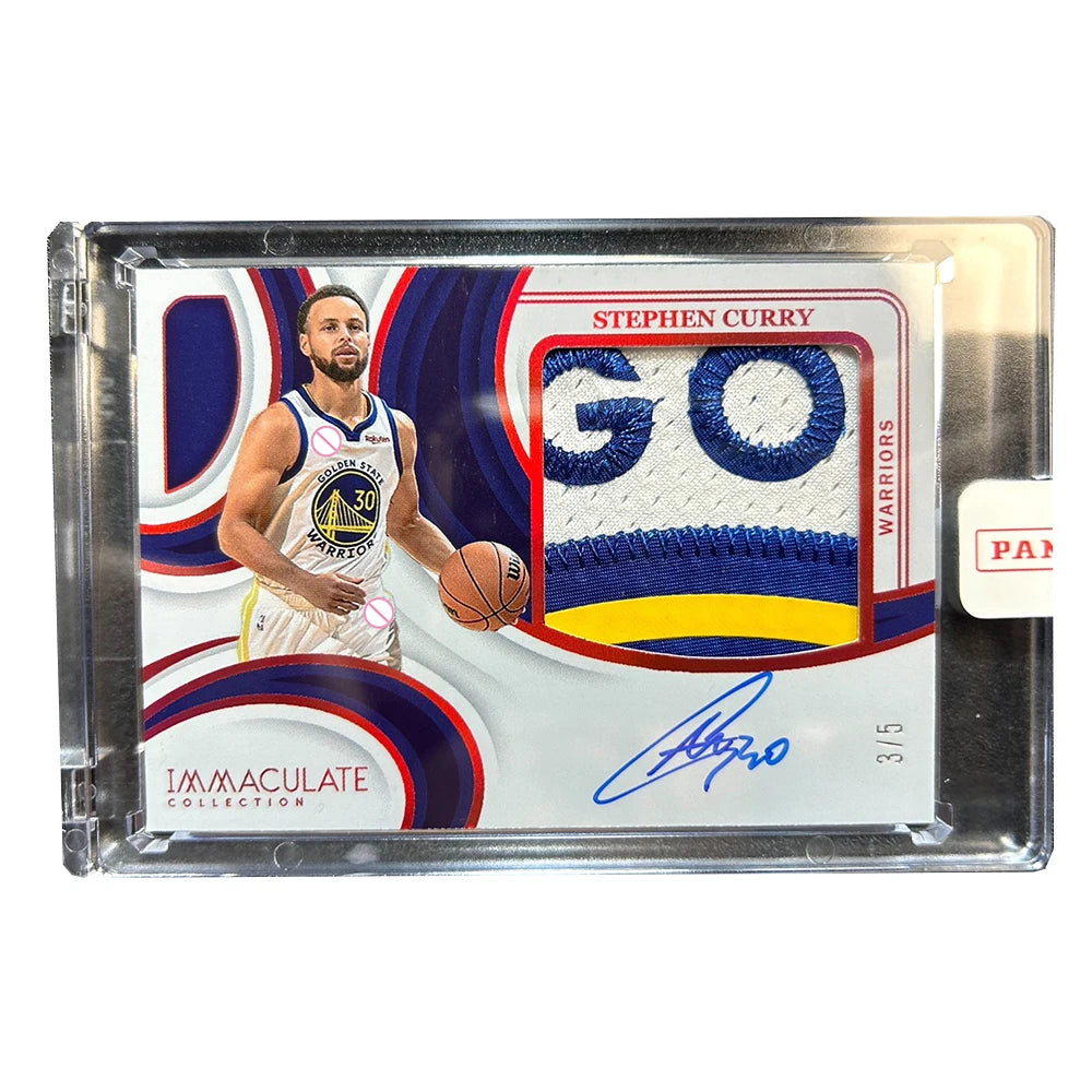 PANINI basketball Signature patch collection card bricks DIY homemade Kobe Bryant James Curry McCain Derrick Rose Banchero gifts