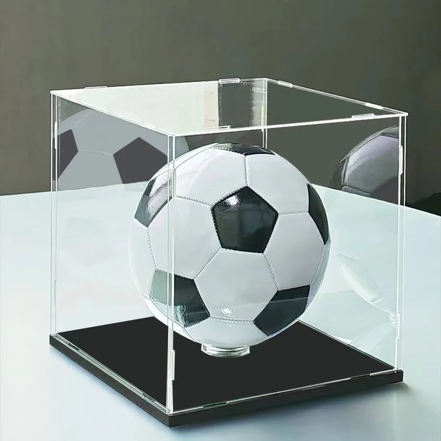 Transparent acrylic display box assembly suitable for basketball, dolls, car models, souvenirs (basketball)