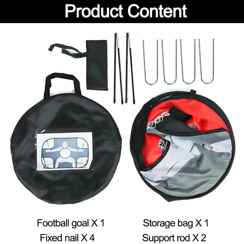 Nylon Football Goal Net Foldable Soccer Goal Adults Football Target Net for Playground Backyard Indoor Outdoor