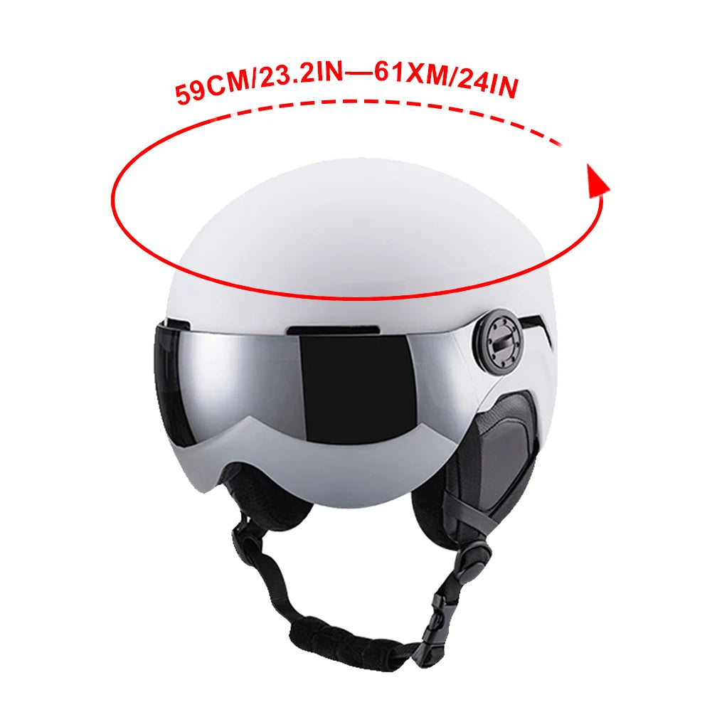Goggles Skiing Helmet Unisex Snow Helmets Sports Safety Helmet 7 Vents High-Quality Ski Helmet Ski Snowboard Skateboard Helmets