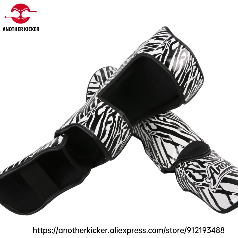 Muay Thai Shin Guards Men Women MMA Training Kickboxing Striking Sparring Shinguards Boxing Leg Guards with Instep Protection