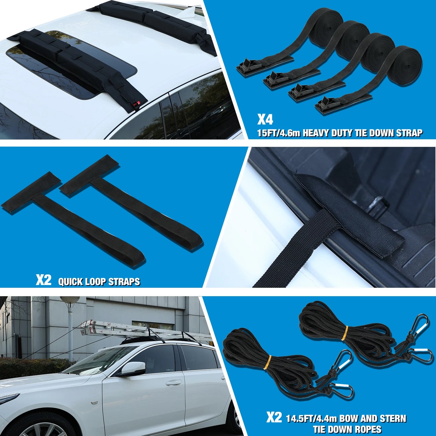Kayak Roof Rack For Car Rack Universal Soft Roof Rack Pads For Kayak Surfboard