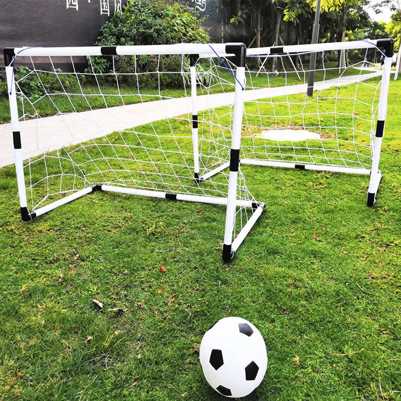Large 2 In 1 Portable Plastic Soccer Goal Indoor Outdoor Kids Sports Toy Foldable Football Gate Training Equipment