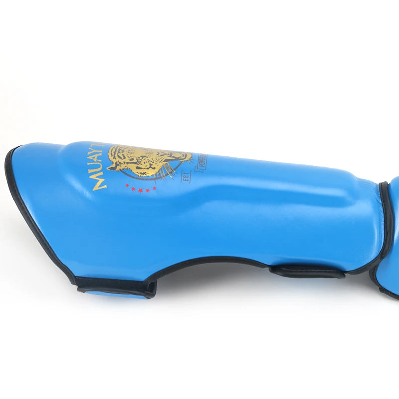 Boxing Leg Guard Muay Thai Ankle Protector MMA Kickboxing Shin Guards Thickened Sparring Fighting Gear Ankle Protective Leggings