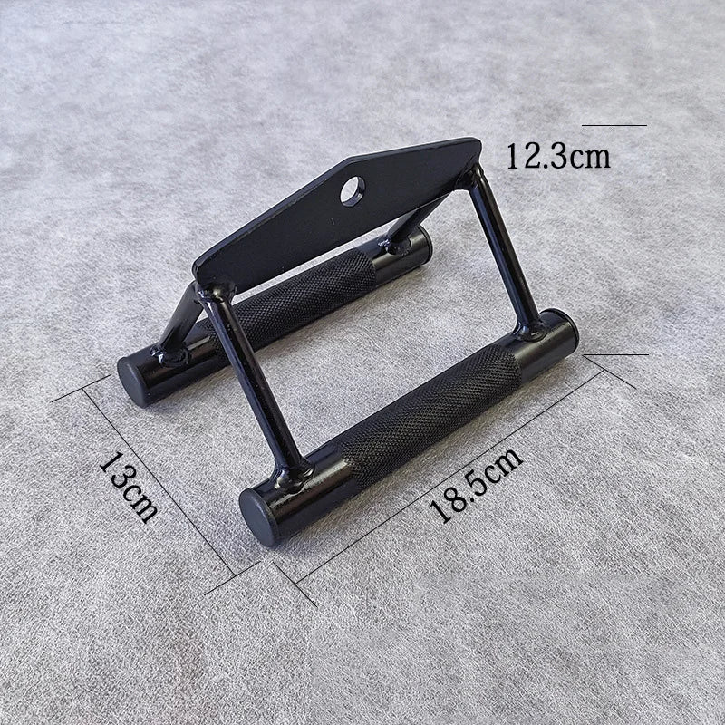 V-Shaped Rotating Bar LAT Pull Down Bar Pulley Cable Rowing Machine Accessories Fitness Weight Lifting Workout Handle