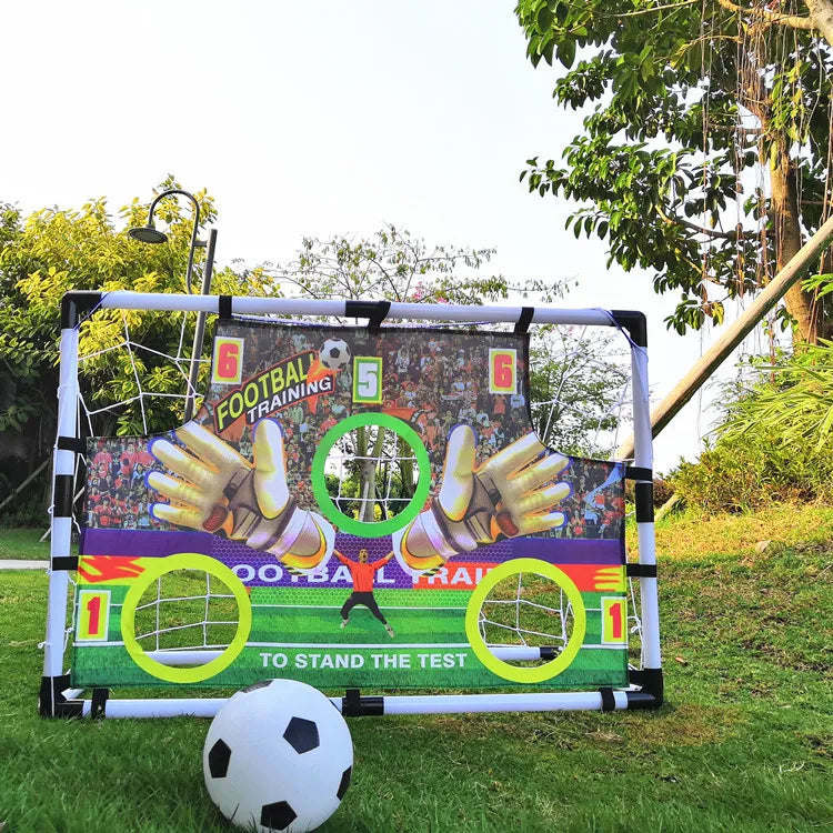 Large 2 In 1 Portable Plastic Soccer Goal Indoor Outdoor Kids Sports Toy Foldable Football Gate Training Equipment