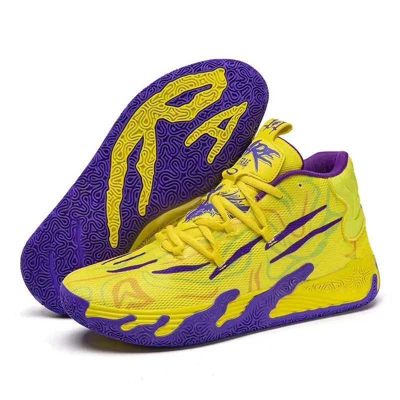 Men's High Top Basketball Shoes Running Sports Outdoor Cement Ground Practical Athletic Footwear