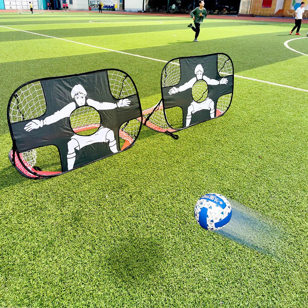 Nylon Football Goal Net Foldable Soccer Goal Adults Football Target Net for Playground Backyard Indoor Outdoor