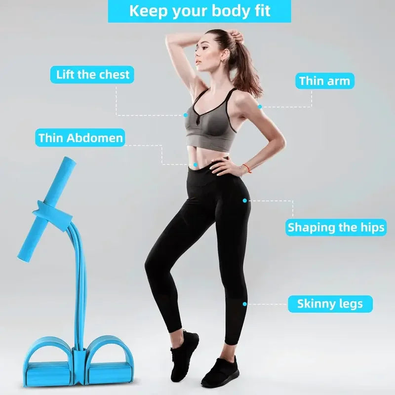 Multifunction Tension Rope Resistance Band Elastic Pedal Puller Leg Stretching Slimming Training Portable Fitness Equipment#fitness equipment, resistance bands, yoga