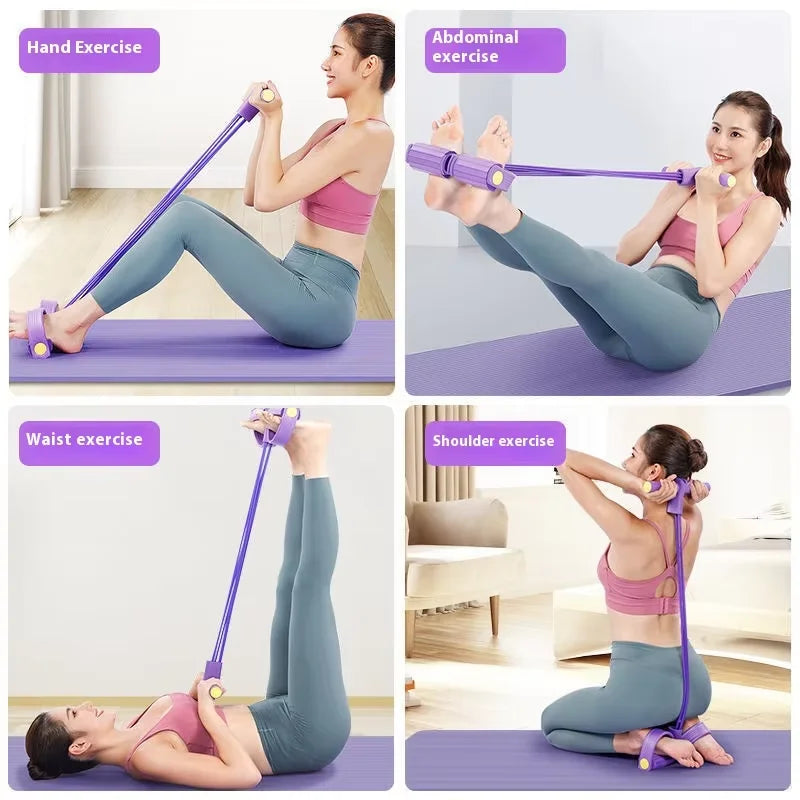 Multifunction Tension Rope Resistance Band Elastic Pedal Puller Leg Stretching Slimming Training Portable Fitness Equipment#fitness equipment, resistance bands, yoga
