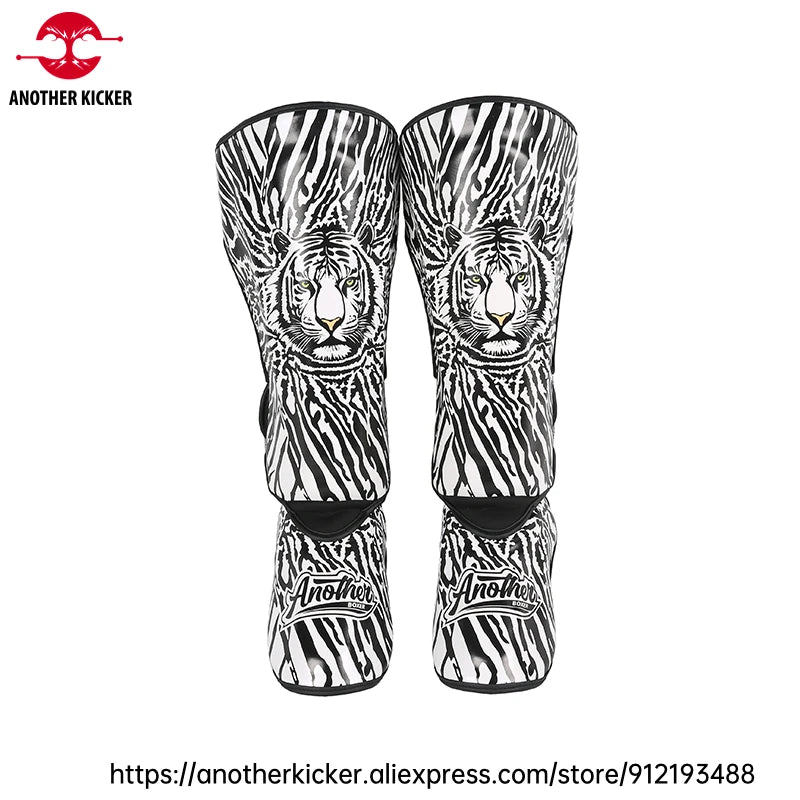 Muay Thai Shin Guards Men Women MMA Training Kickboxing Striking Sparring Shinguards Boxing Leg Guards with Instep Protection