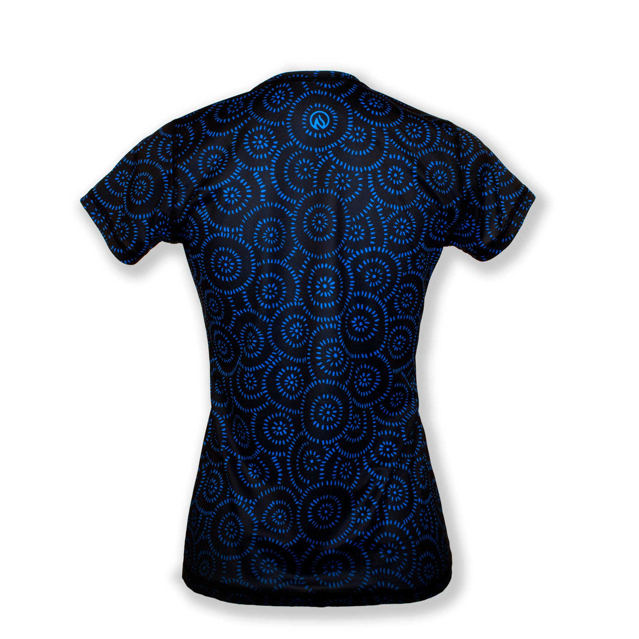 INKnBURN Women's Concentric Circles Tech Shirt (X-Small)