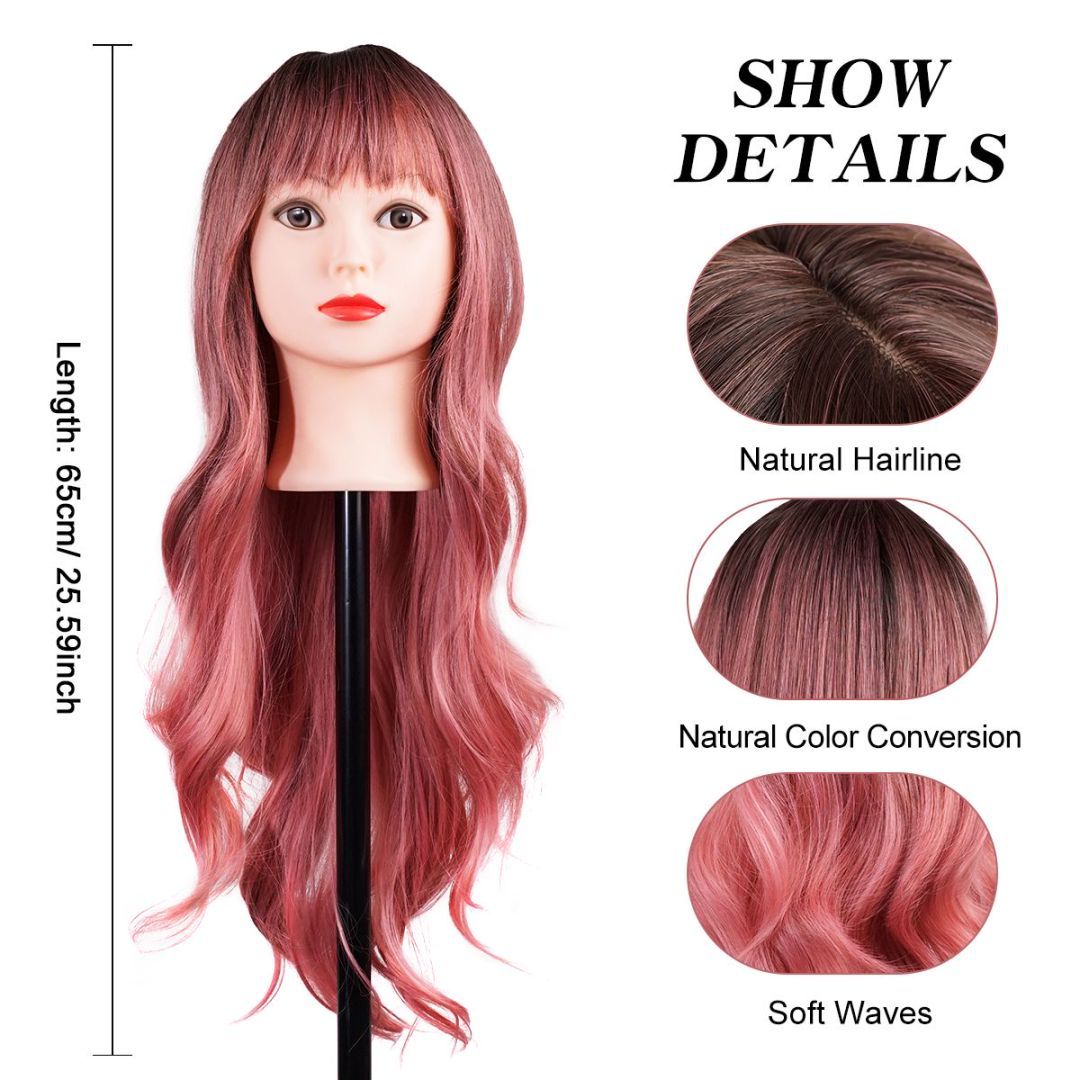Bald Woman Short Hair Hair Loss Confidence - Pink Wig